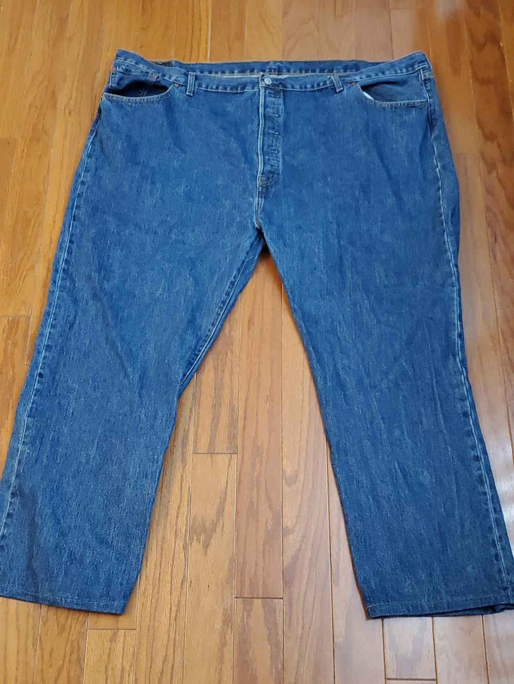 EUC Men's Levi's 501 Button Fly Jeans sz 52x32 premium denim